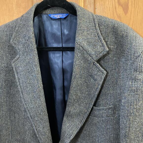 Pendleton Men's Virgin Wool Tweed Blazer Sz 42 Elbow Patches Sport Coat Gray - Picture 3 of 9